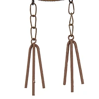 Gitzhome® 18" Iron & Solid Wood Turkey Welcome Wall Décor