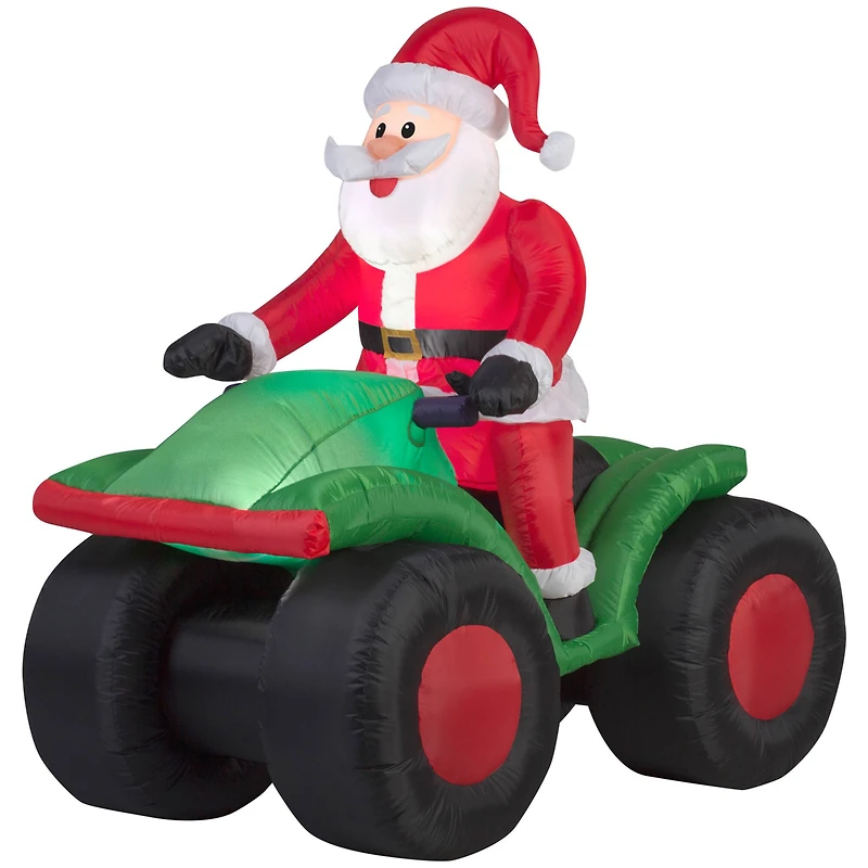 4.5ft. Airblown® Inflatable Christmas Santa on ATV