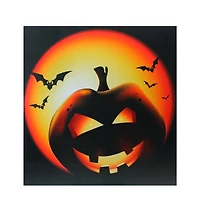 Bats & Jack-o-Lantern LED Canvas Wall Art