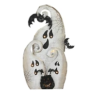 14" LED Standing Wood Ghosts Halloween Decoration