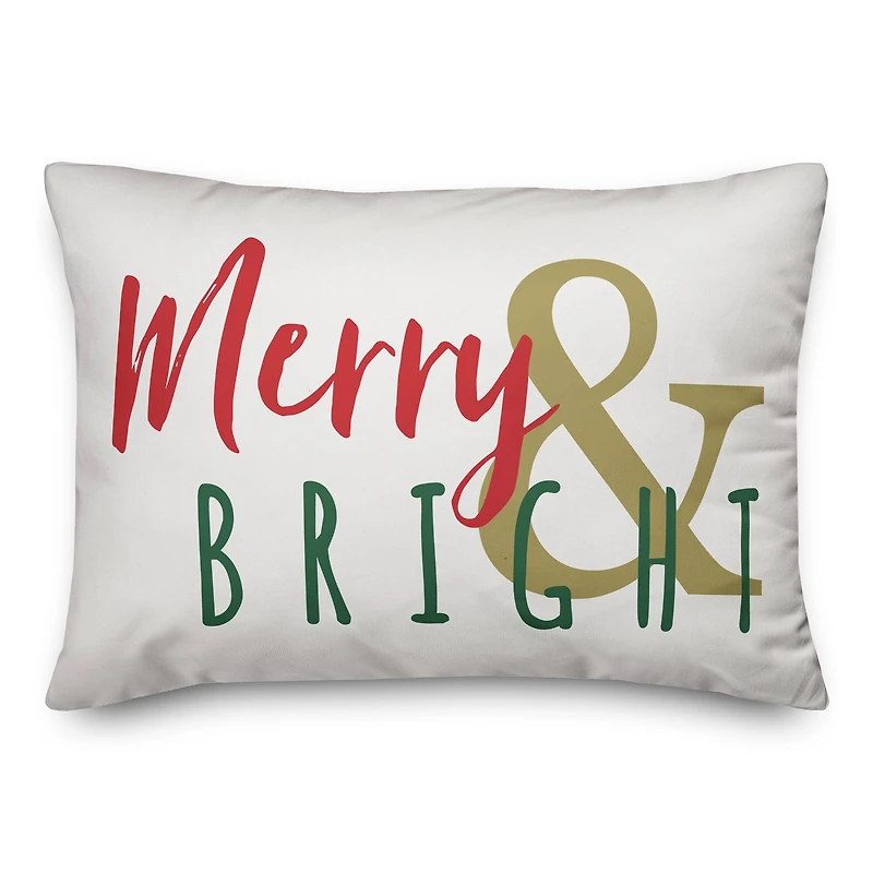 Designs Direct Merry & Bright 14x20 Throw Pillow