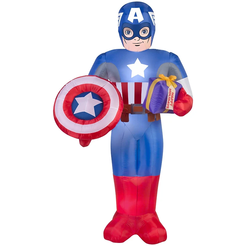 6ft. Airblown® Inflatable Christmas Marvel® Captain America™