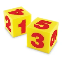Learning Resources® Giant Soft Numeral Cubes, 2 Per Pack, 3 Packs