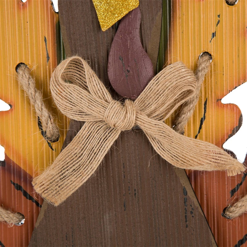 Glitzhome® 'Give Thanks' Turkey Décor