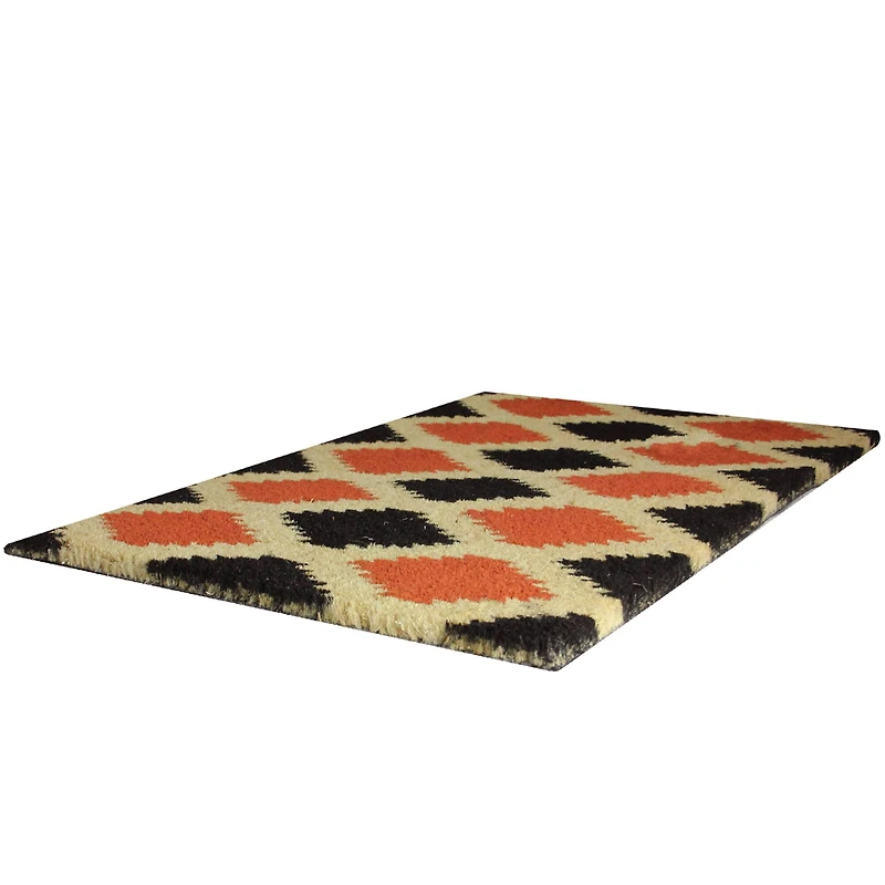 Coir Tribal Outdoor Rectangular Door Mat, 29.5" x 17.75"