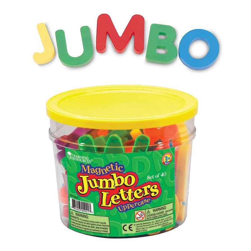 Learning Resources® Jumbo Magnetic Uppercase Letters, Set of 40