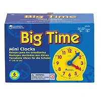 Big Time™ Mini Student Clocks, 6 Pack