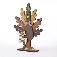 Glitzhome® 'Give Thanks' Turkey Décor