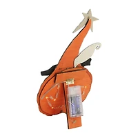 13" LED Standing Wood Pumpkin Halloween Decoration