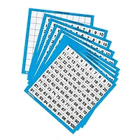 Learning Resources® Laminated Hundreds Boards, 10 Per Set, 3 Sets