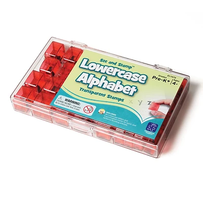 See And Stamp™ Lowercase Alphabet Transparent Stamps