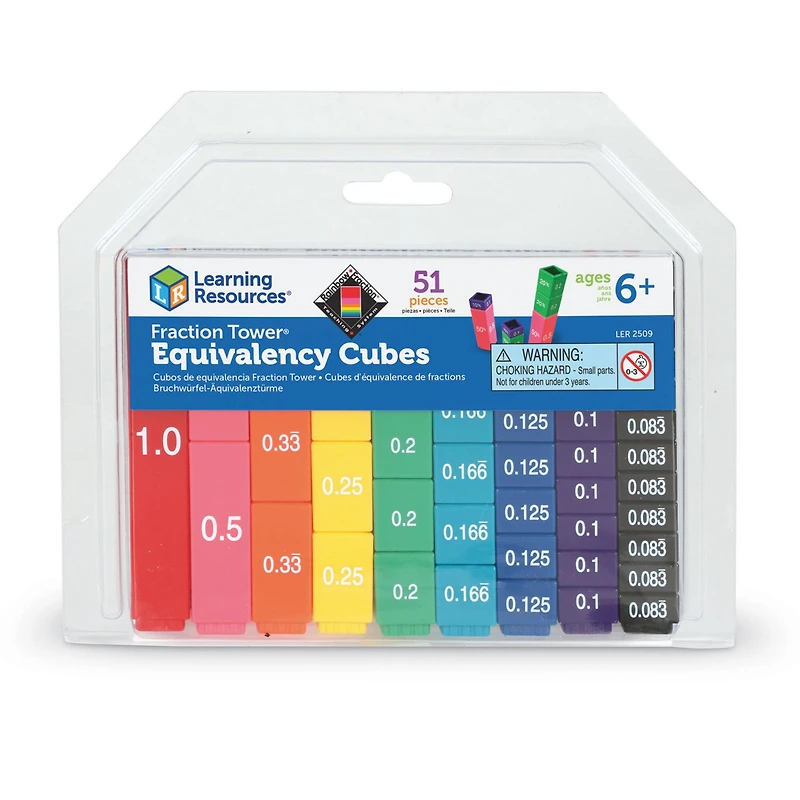 Fraction Tower® Equivalency Cubes