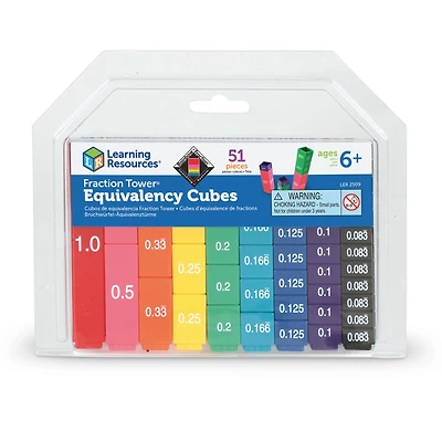 Fraction Tower® Equivalency Cubes