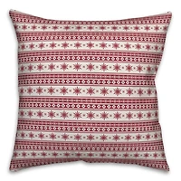 Designs Direct Our Cheeks are Nice & Rosy Wreath 18x18 Throw Pillow