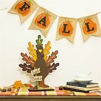 Glitzhome® 'Give Thanks' Turkey Décor