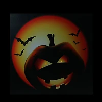 Bats & Jack-o-Lantern LED Canvas Wall Art