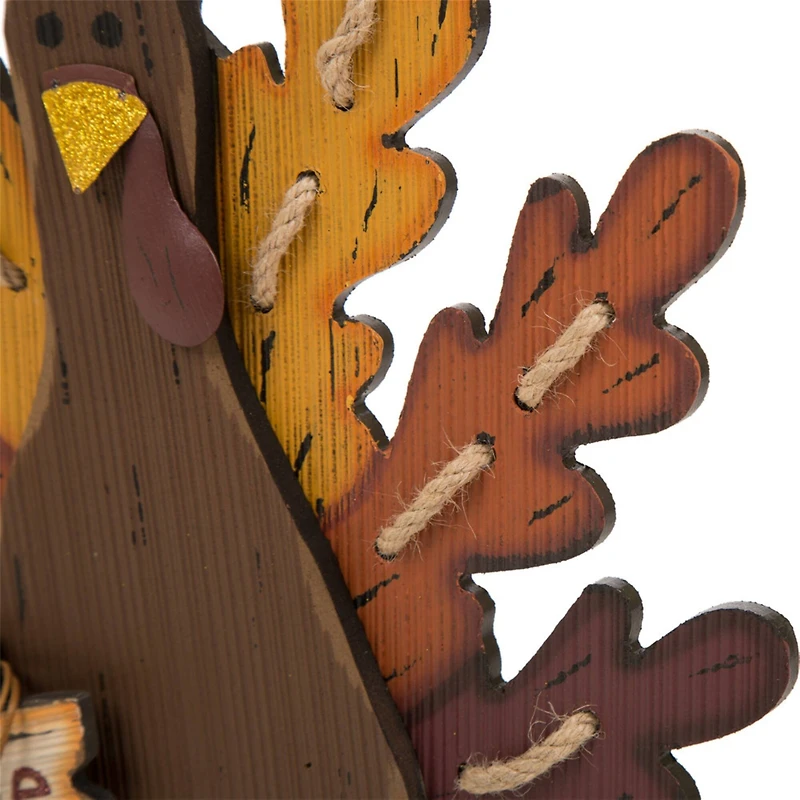 Glitzhome® 'Give Thanks' Turkey Décor