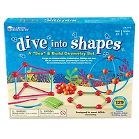 Learning Resources® Dive into Shapes!™ A "Sea" and Build Geometry Set