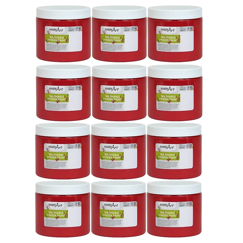 Handy Art® Washable Finger Paint, 12ct.