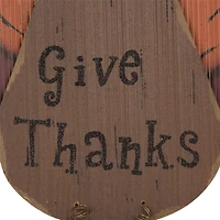 Glitzhome® 'Give Thanks' Turkey Hanging Wall Décor
