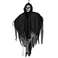 36" Touch Activated Talking Reaper Animated Hanging Halloween Decoration