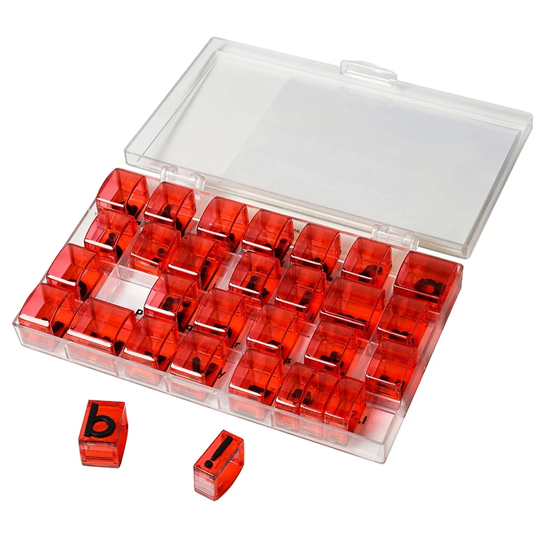 See And Stamp™ Lowercase Alphabet Transparent Stamps