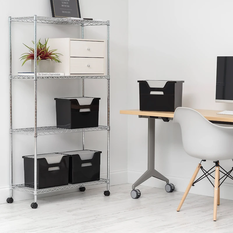 Iris® Large Desktop File Box, 4 Pack