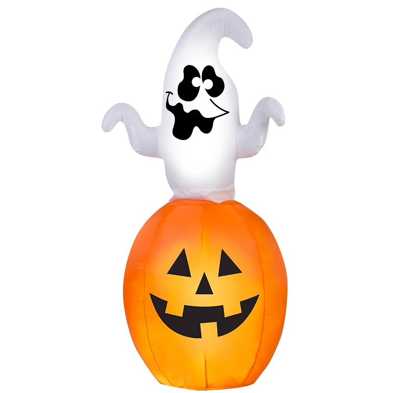 5.5ft. Airblown® Inflatable Halloween Animated Spinning Ghost in Pumpkin
