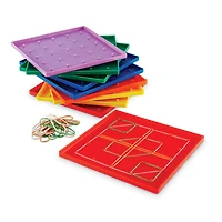 Learning Resources® Plastic Geoboard Classpack, 10 Pack
