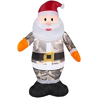 3ft. Airblown® Inflatable Christmas Santa in Camo