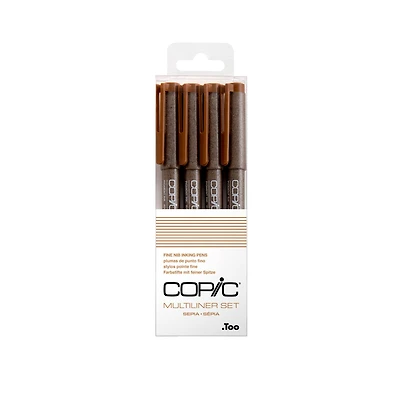 Copic® Sepia Multiliner Pen Set, Fine