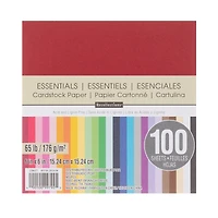 Essentials 6" x 6" Cardstock Paper by Recollections™, 100 Sheets
