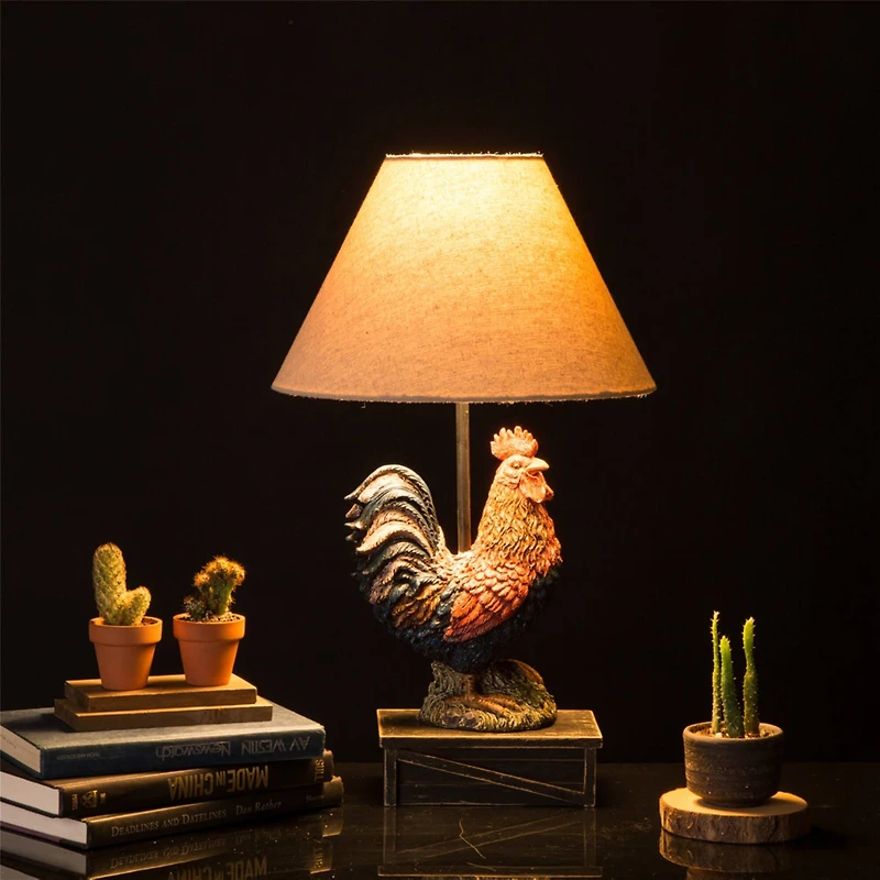 Glitzhome® Table Lamp, Rooster