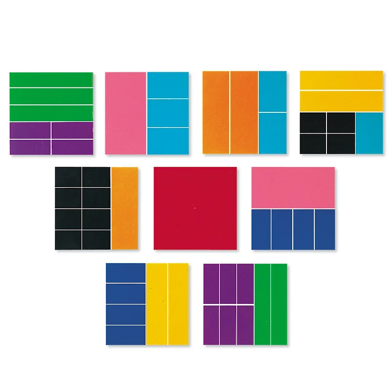 Learning Resources® Rainbow Fraction® Deluxe Squares, 3 Sets