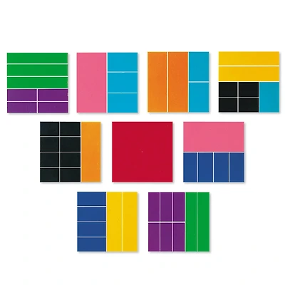 Learning Resources® Rainbow Fraction® Deluxe Squares, 3 Sets