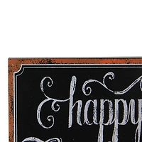 Framed Happy Thanksgiving Chalkboard Wall Art