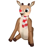 4ft. Airblown® Inflatable Christmas Rudolph with Light Up Nose
