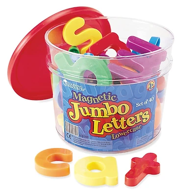 Learning Resources® Jumbo Magnetic Lowercase Letters, Set of 40