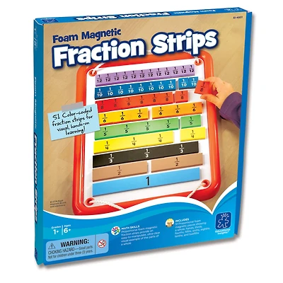Educational Insights® Foam Magnetic Fraction Strips