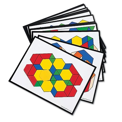 Learning Resources® Intermediate Pattern Block Design Cards, 36 Pack