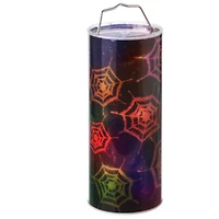 Transparent Spider Web Color Changing LED Lighted Halloween Hanging Lantern