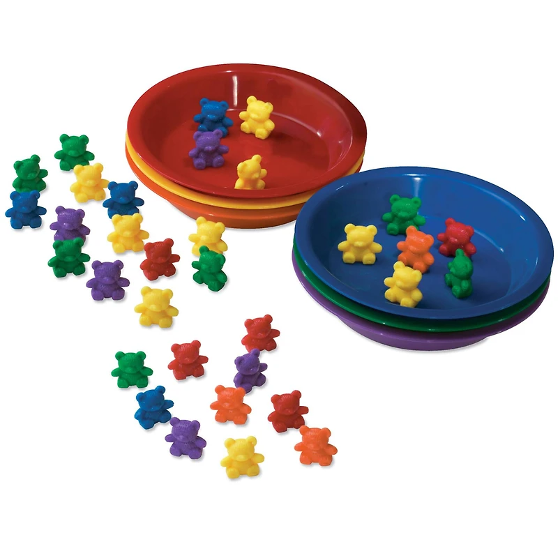 Learning Resources® Baby Bear™ Sorting Set, 102 Bears, 6 Bowls