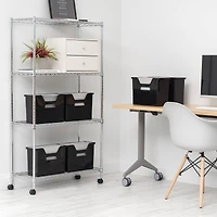 Iris® Medium Desktop File Box, 6 Pack