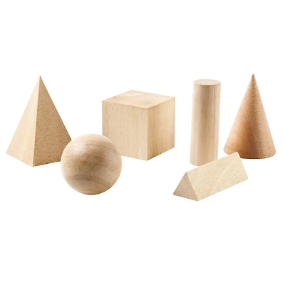 Learning Resources® Wooden Geometric Solids Set of 6