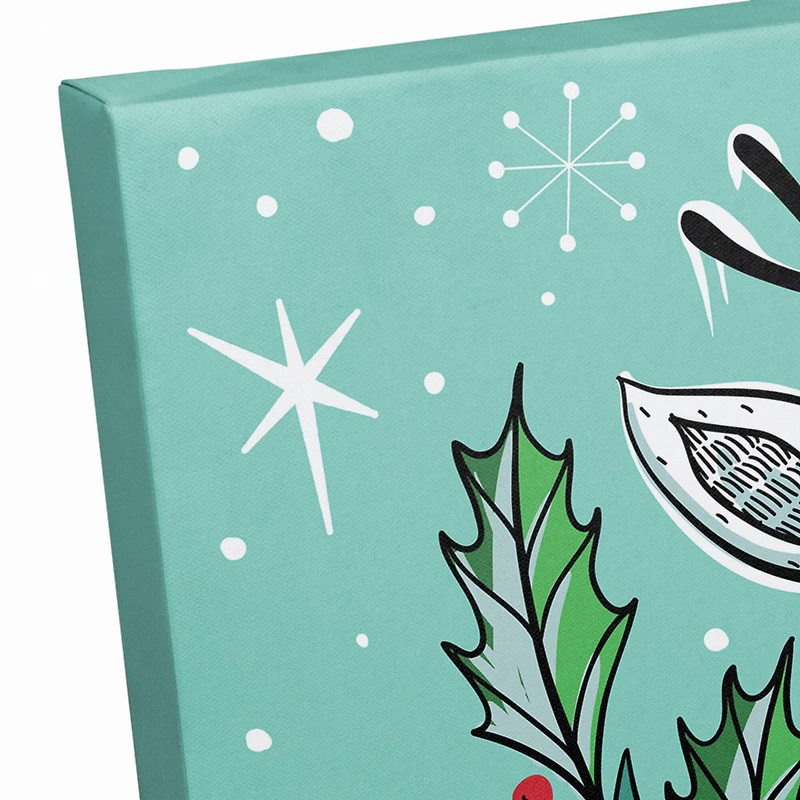 Midcentury Modern Rudolph Canvas Wall Art