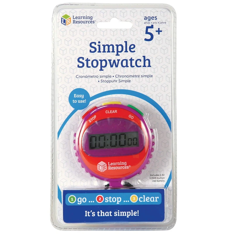 Learning Resources® Simple Stopwatch, Pack of 2