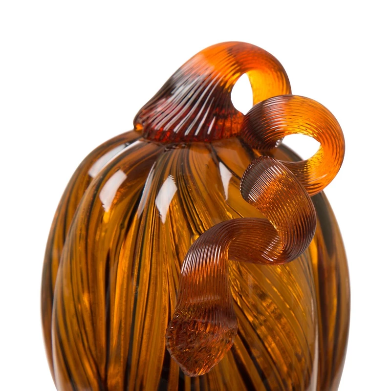 Glitzhome® Glass Pumpkin