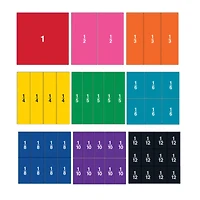 Learning Resources® Double-Sided Magnetic Fraction Squares, 51 Pieces