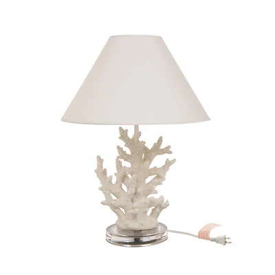 Glitzhome® Table Lamp, White Coral 