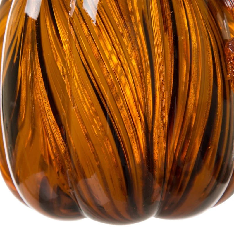 Glitzhome® Glass Pumpkin